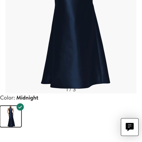ALFRED SUNG HIGH Neck Halter Satin Trumpet Gown - Picture 1 of 4
